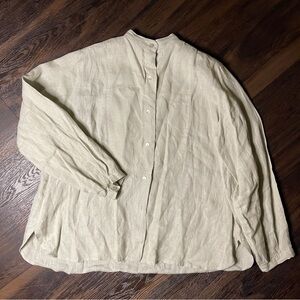 Women's Cream Button Down Shirt